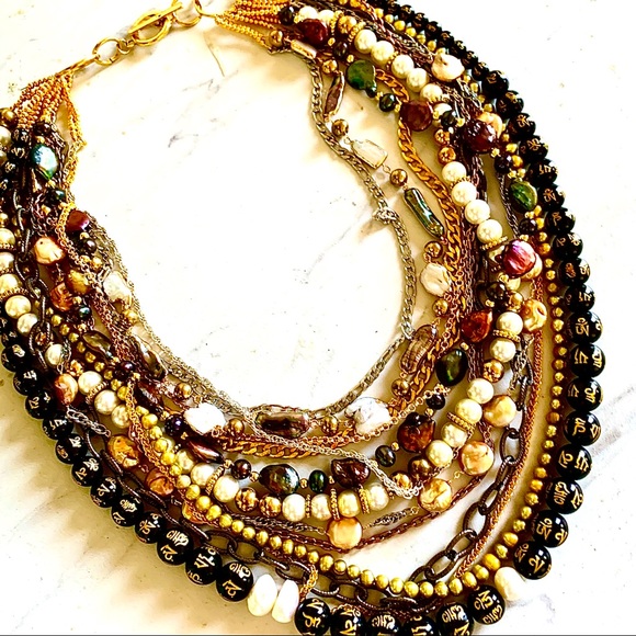 Handmade multi-strand necklace - Picture 3 of 11